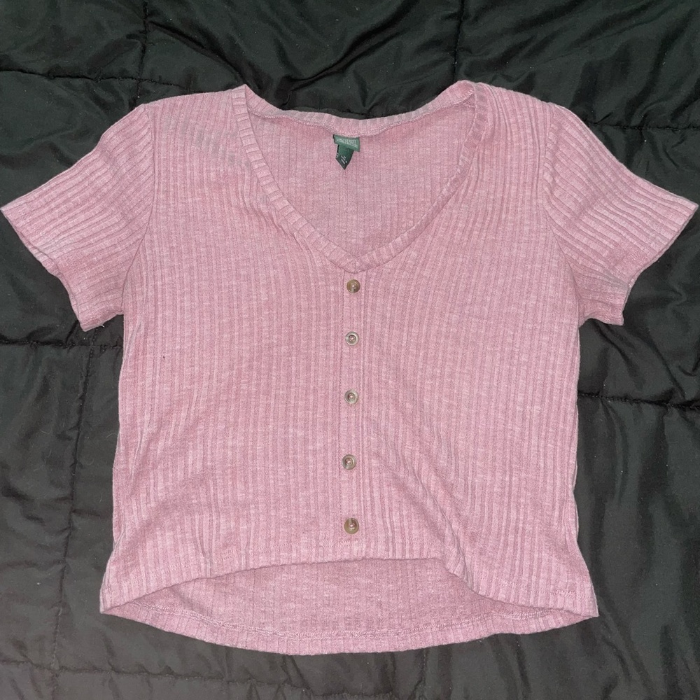 Pink crop top